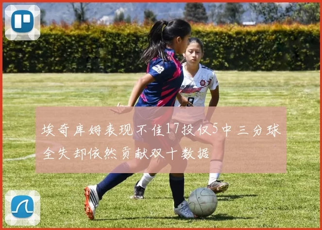 埃奇库姆表现不佳17投仅5中三分球全失却依然贡献双十数据